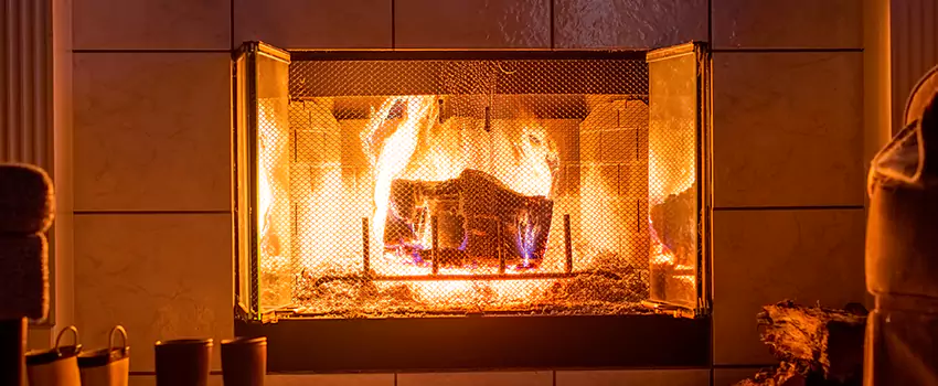 Mendota Hearth Landscape Fireplace Installation in Carrboro, North Carolina