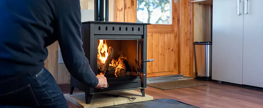 Open Hearth Wood Fireplace Installation in Carrboro, NC