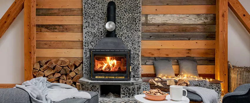 Thelin Hearth Products Direct Vent Gas Stove Fireplace Inspection in Carrboro, North Carolina